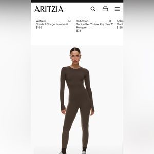 Aritzia TNA butter long sleeve jumpsuit medium